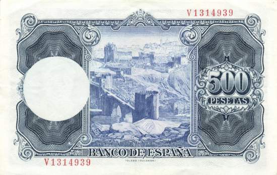 500 Pesetas 22.7.1954